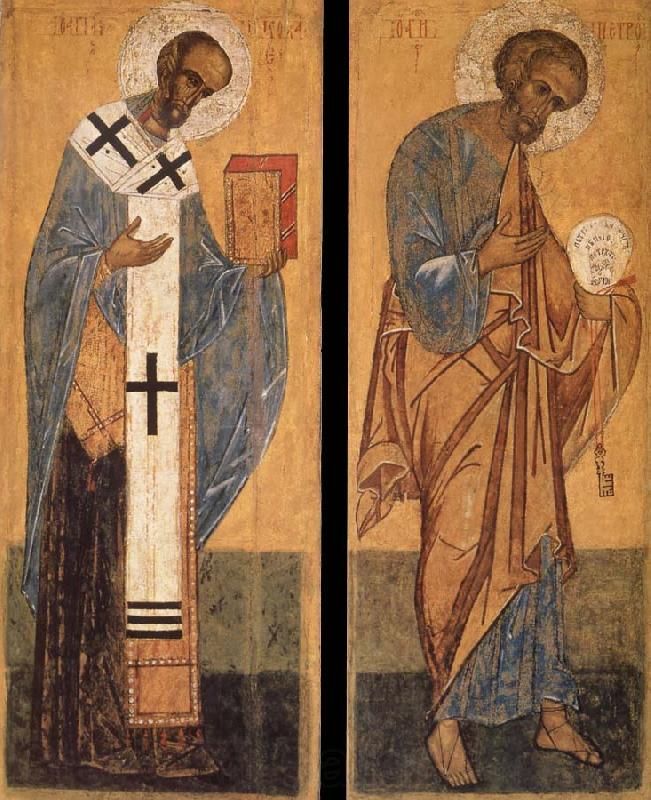 unknow artist Saint Peter and Saint Nicholas Norge oil painting art
